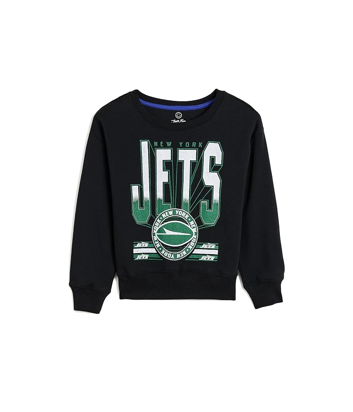 Junk Food Clothing Kids NFL New York Jets Drop Shoulder Crew Fleece (Little Kid/Big Kid) - Image 4