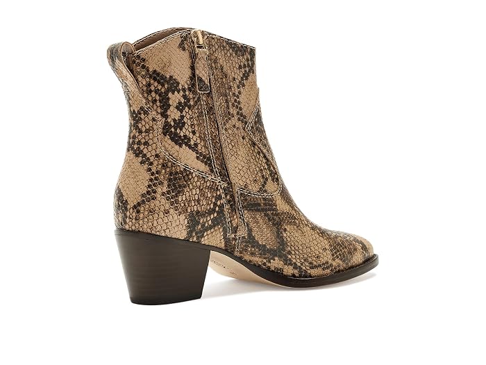 Lauren Ralph Lauren Harpher Python-Embossed Leather Booties - Image 3
