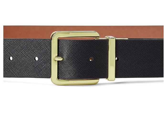Lauren Ralph Lauren Reversible Crosshatch Leather Belt - Image 3