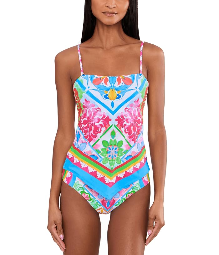 BECCA Mijas Casey Hankercheif Tankini Top