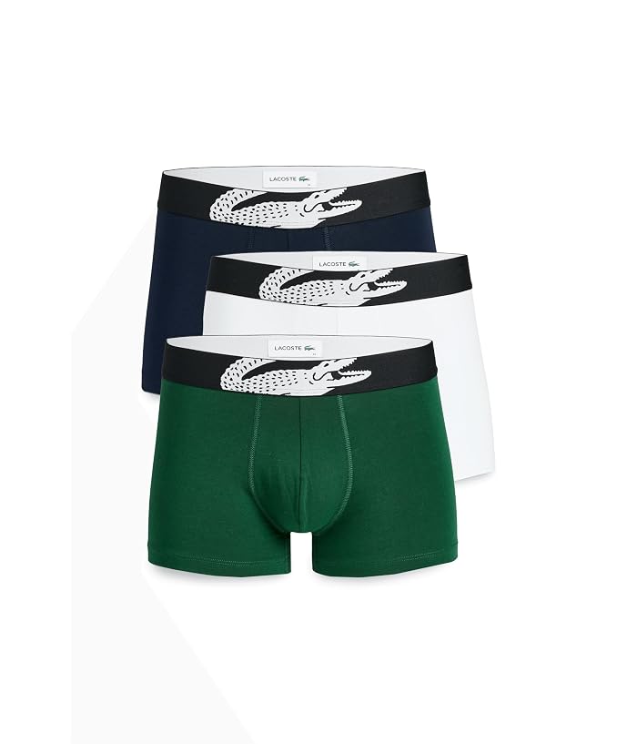 Lacoste 3-Pack Crocodile Logo Trunks - Image 4