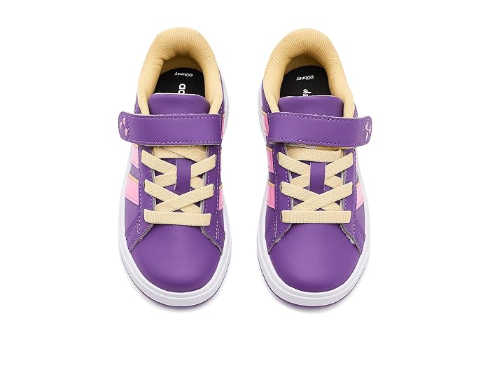 adidas Kids x Disney Minnie Mouse Grand Court Elastic Lace Shoes (Little Kid/Big Kid) - Image 2