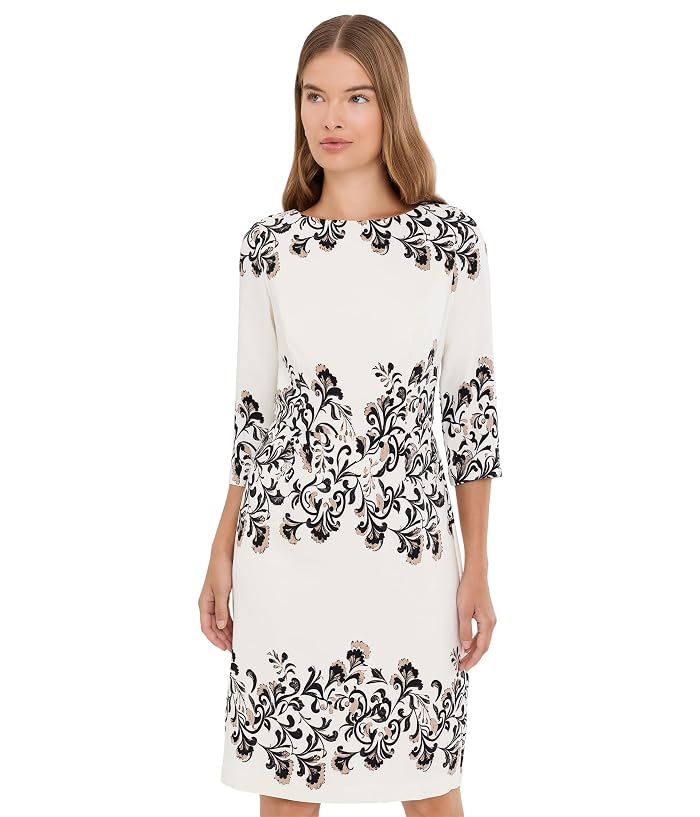 Adrianna Papell Placement Print Dress