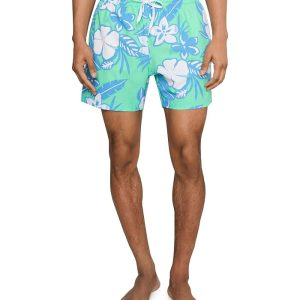 Chubbies The Baja Breezies Green 5.5" (Classic Lined Swim Trunks)