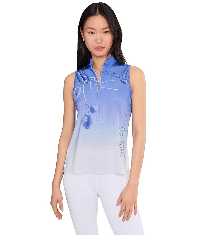 Jamie Sadock Plum Sleeveless Print Top