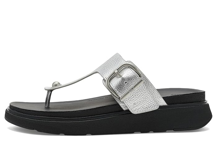 FitFlop Gen FF Buckle Tumbled Leather Toe Post Sandals - Image 2