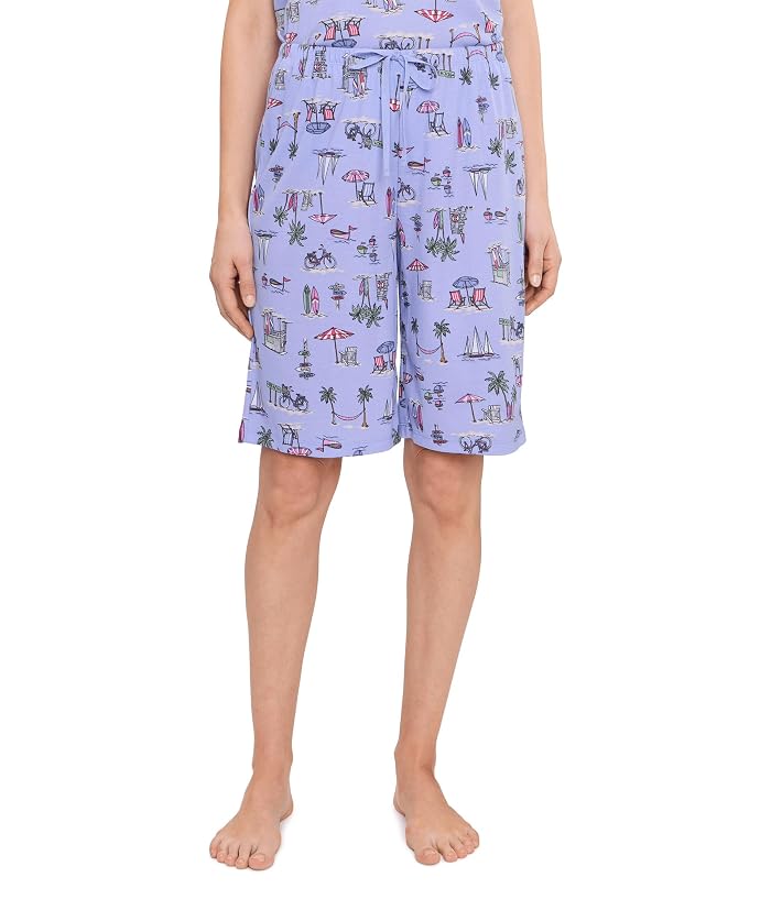 Karen Neuburger V-Neck Tee & Bermuda Shorts Pajama Set - Image 4