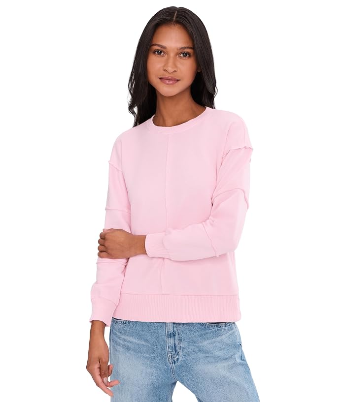 Mod-o-doc Long Sleeve Seamed Boxy Sweatshirt