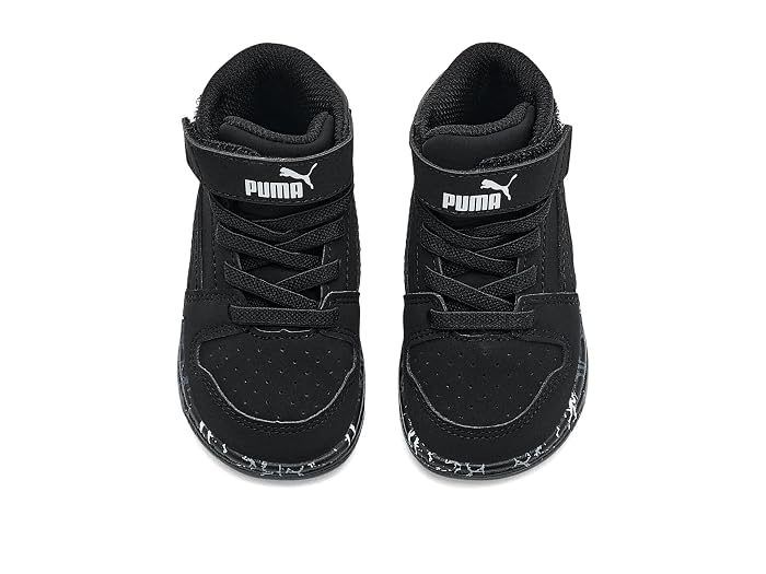 PUMA Kids Rebound Layup Mid Hook And Loop Shoes (Toddler) - Image 2