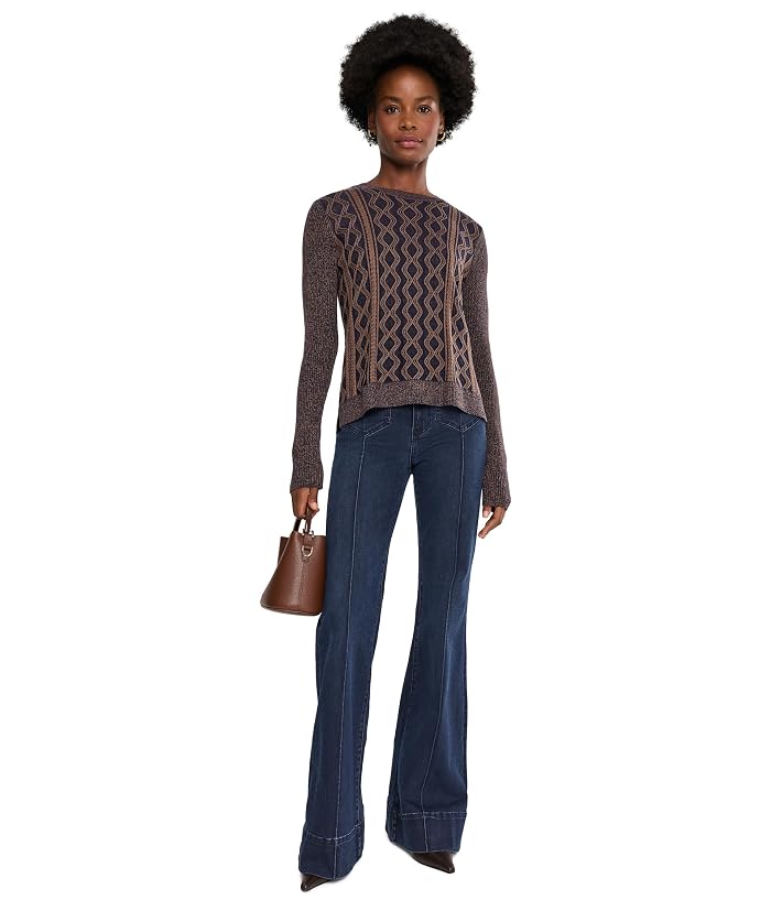 Liverpool Los Angeles High-Rise Hannah Flare with Patch Pockets and Pintucks - Image 2