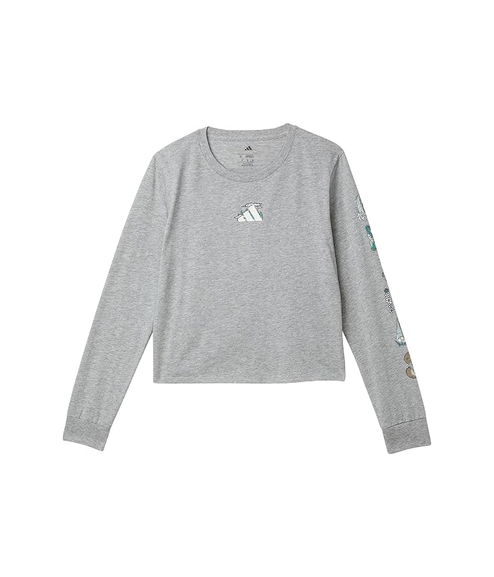 adidas Kids Regular Fit Heather Tee (Big Kid)