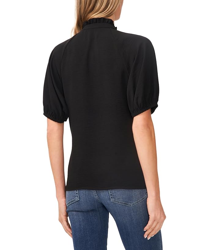 CeCe Ruffle Neck Raglan Split Seam Blouse - Image 2