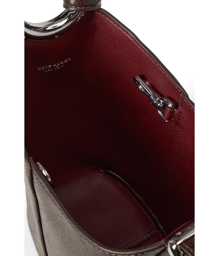 Kate Spade New York Halo Glazed Leather Mini Bucket - Image 3