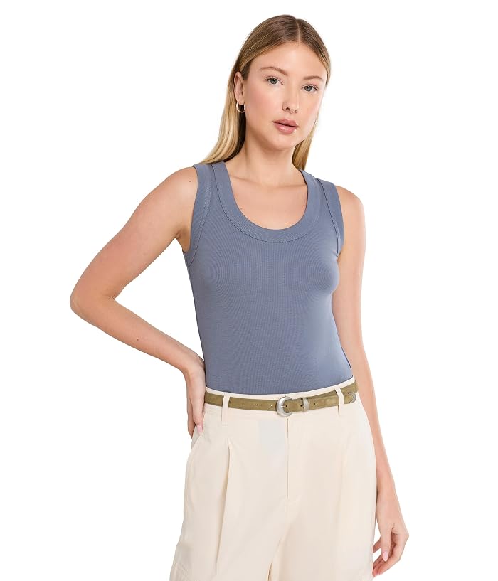 NIC+ZOE Perfect Knit Rib Scoop Tank