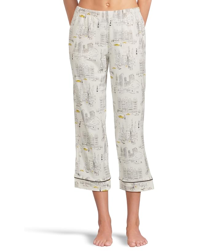 Bedhead PJs Short Sleeve Cotton Knit Cropped Pajama Set - Image 4