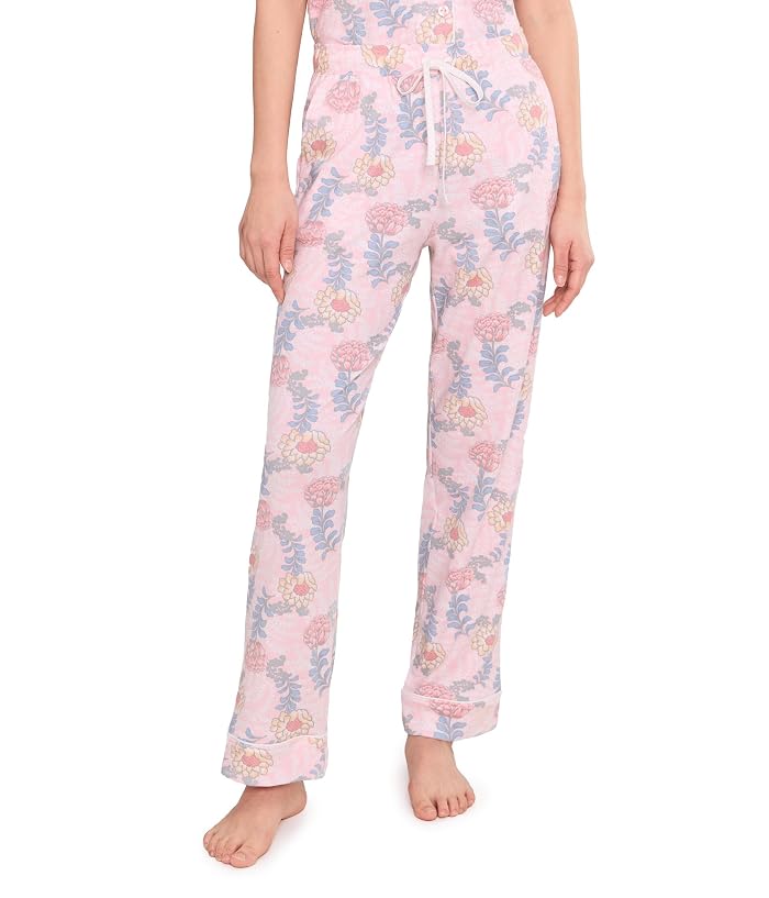 Karen Neuburger Petite Sunshine Meadows Elbow Slv Notch Collar Girlfriend Pajama Set - Image 2
