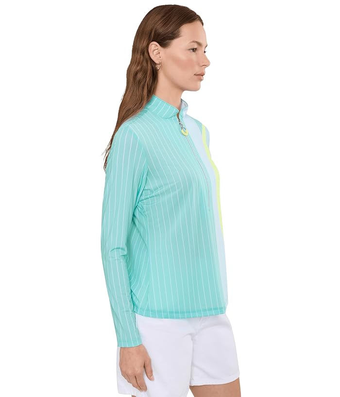 Jamie Sadock Sunsense Slinky Long Sleeve Quarter Zip - Image 3