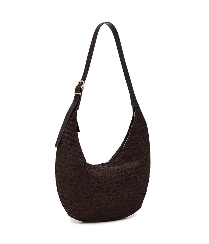 Madewell The Essential Curve Shoulder Bag in Handwoven Suede - Image 2