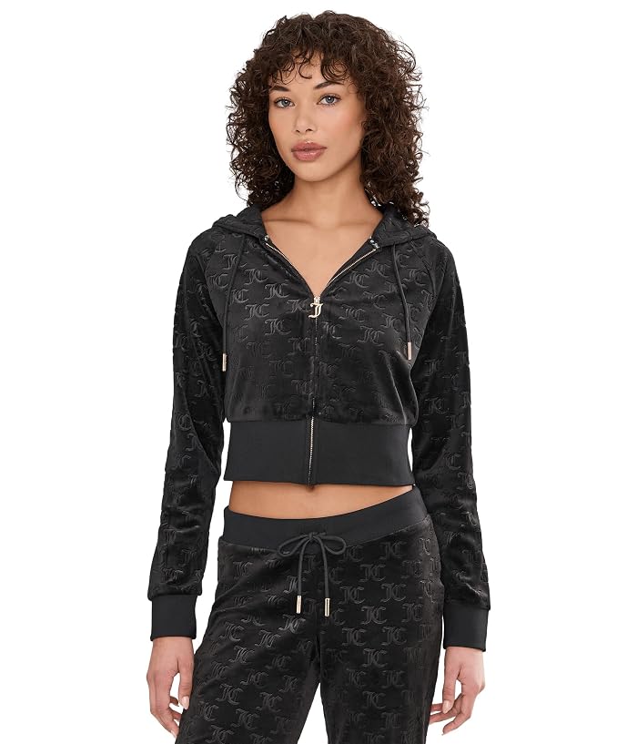 Juicy Couture Corset Zip Front Hoodie