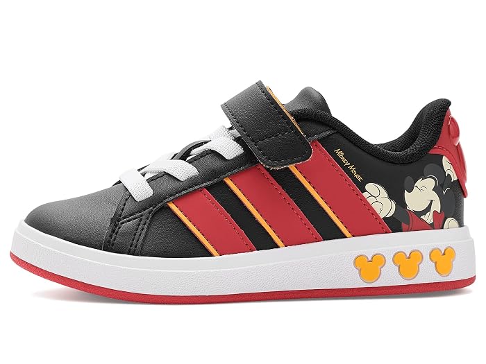 adidas Kids Disney Grand Court Elastic Lace & Strap (Little Kid/Big Kid) - Image 4