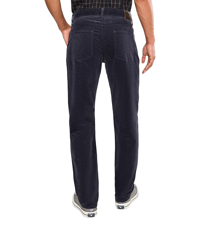 Paige Federal 32" Slim Straight Fit Stretch Corduroy Pants in Deep Anchor - Image 4