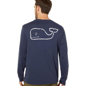 Vineyard Vines Long Sleeve Vintage Whale Pocket T-Shirt