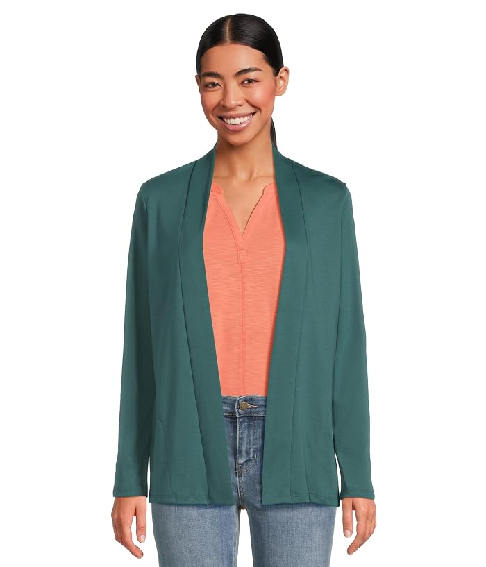 L.L.Bean Pima Cotton Open Cardigan With Pockets