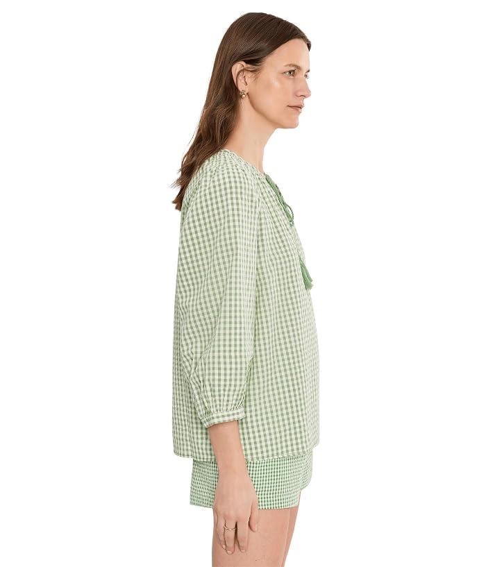 Vince Camuto Tie Neck Peasant Sleeve Blouse - Image 3