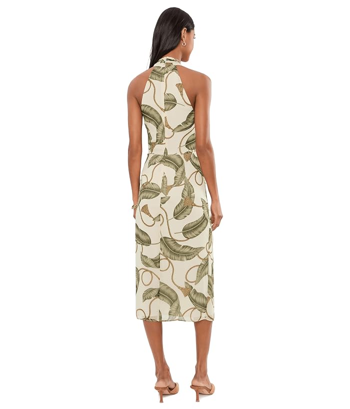 Lauren Ralph Lauren Rope-Print Georgette Halter Midi Dress - Image 4