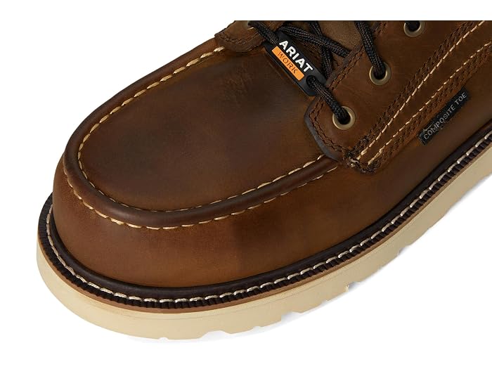 Ariat Work Rebar Wedge Moc Toe 6" Waterproof Composite Toe Work Boots - Image 2