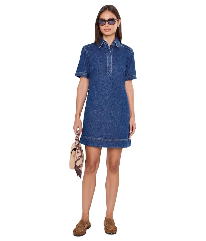 Madewell Polo Mini Dress in Airy Denim - Image 2