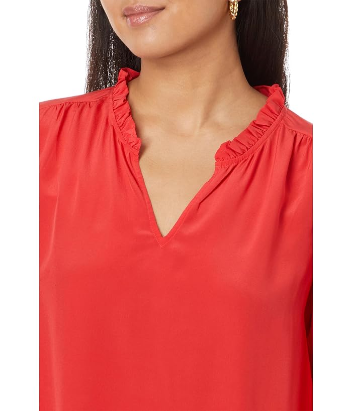 Lilly Pulitzer Giana Long Sleeve Silk To - Image 3