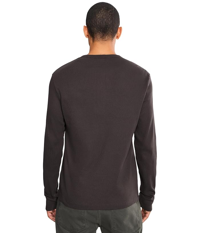 Vince Cotton Rib Long Sleeve Henley - Image 4