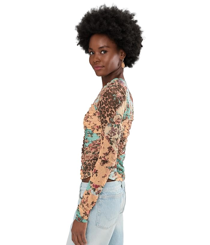 Free People Ariana Long Sleeve Ruched Top - Image 3