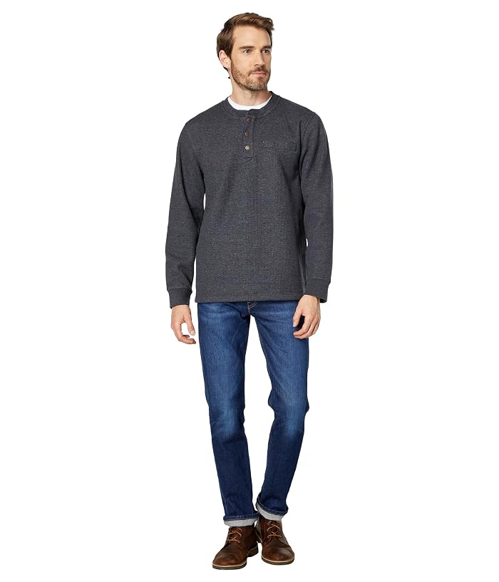 L.L.Bean Katahdin Iron Works Bonded Waffle Fleece Henley Slightly Fitted Regular - Image 4
