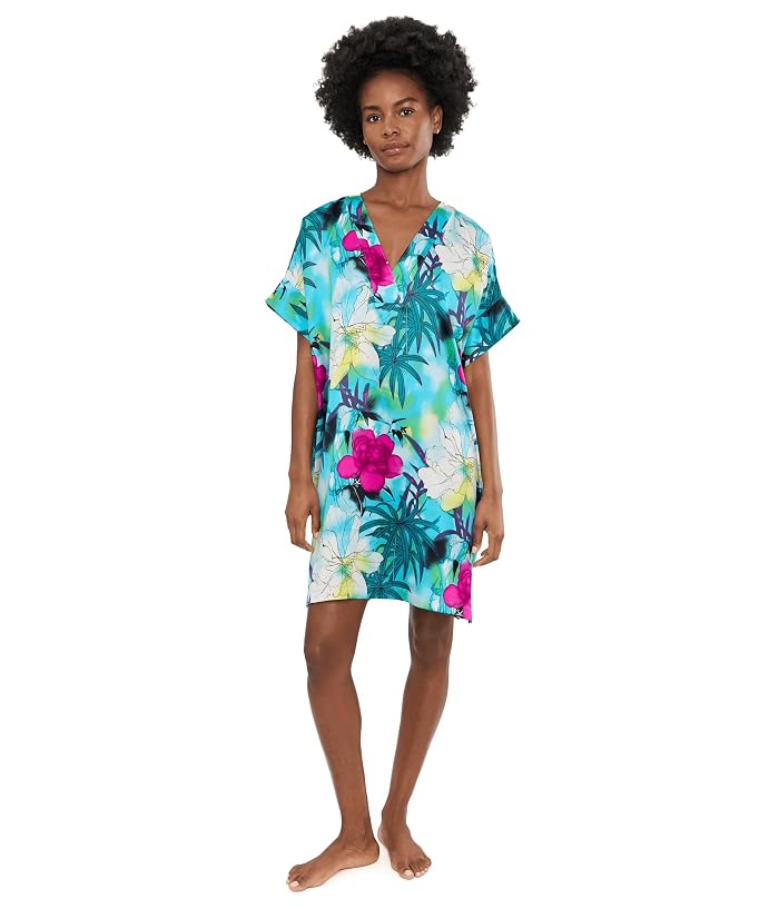 N by Natori Viva Printed Satin Sleepshirt