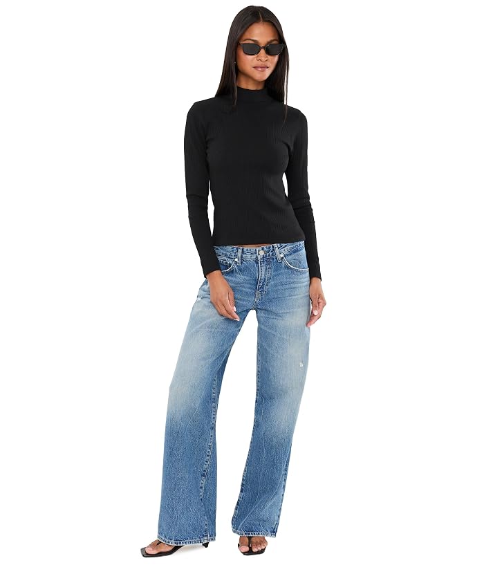 Lilla P Ribbed Long Sleeve Mock - Image 2