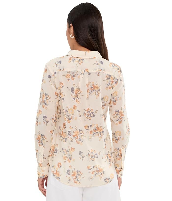 Lauren Ralph Lauren Petite Classic Fit Floral Cotton Voile Shirt - Image 4
