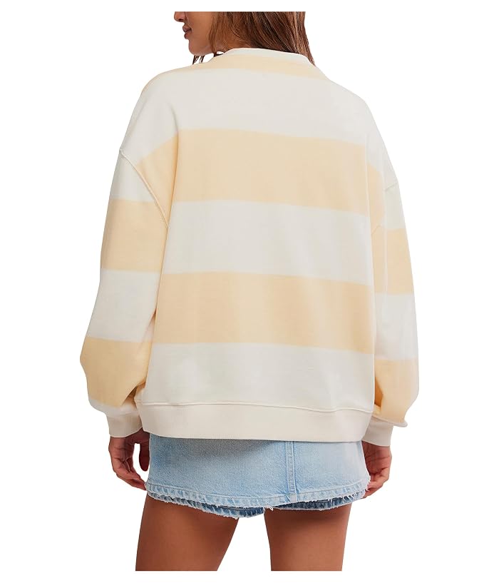 Free People We The Free Classic Striped Oversized Crew Neck - Image 4