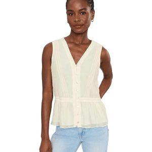 Vince Camuto Lace Trim Shell