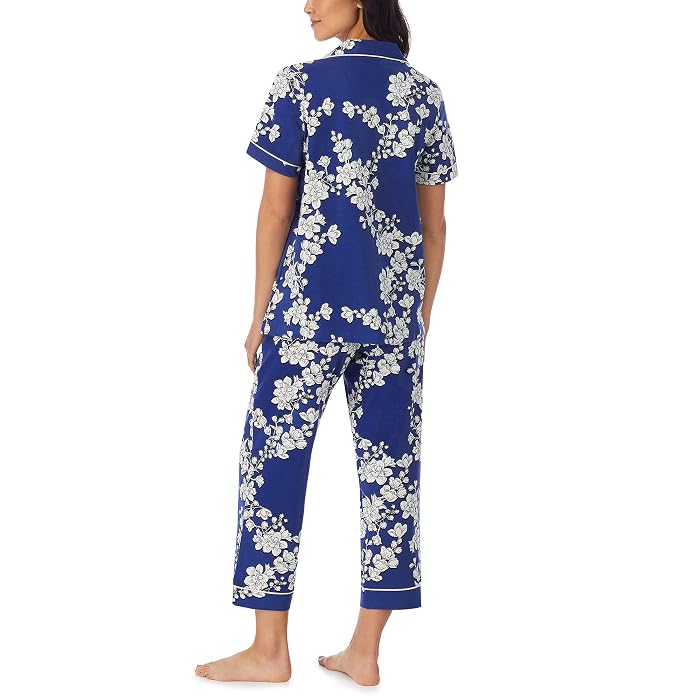 Bedhead PJs Short Sleeve Cropped PJ Set (Cotton Spandex) - Image 3