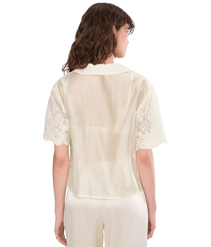 Vince Camuto Relaxed Collar Short Sleeve Button-Up - Image 4