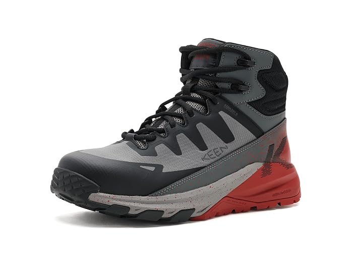 KEEN Utility Targhee Blur Waterproof Work Boots (Carbon Toe)