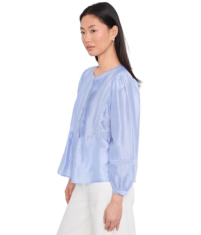 Vince Camuto Crew Neck With Pleated Front - Image 3
