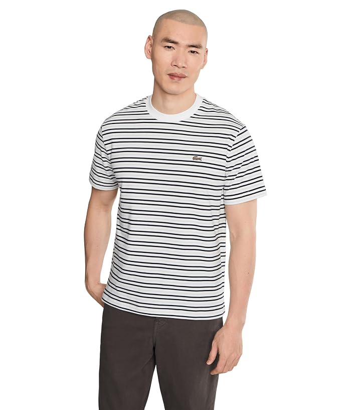 Lacoste Striped Cotton T-Shirt