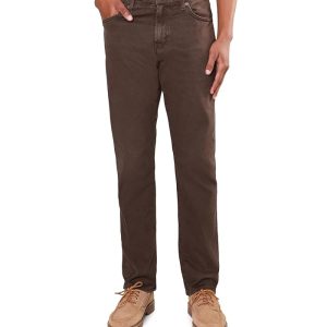 AG Jeans Everett Slim Straight Pants in 7 Years Sulfur Wood Brown