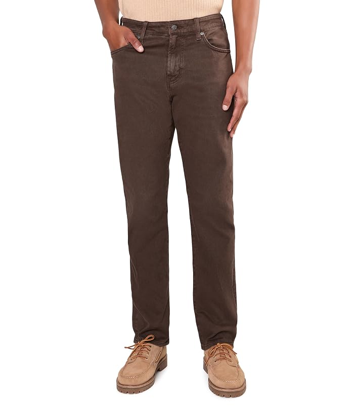 AG Jeans Everett Slim Straight Pants in 7 Years Sulfur Wood Brown