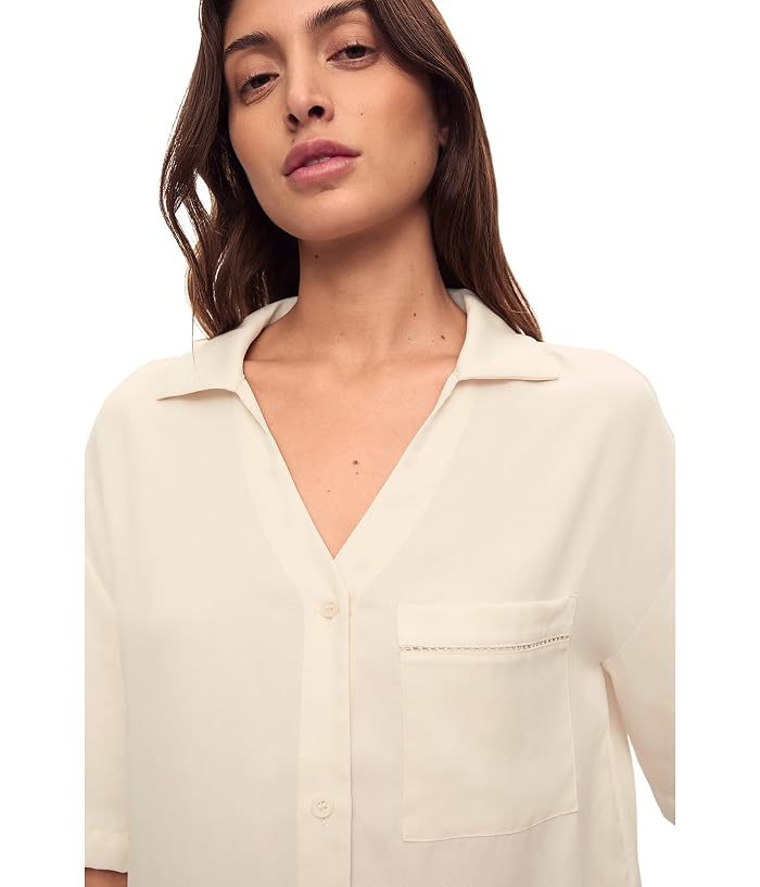 Eberjey Tencel Woven Short Sleeve Top - Image 3