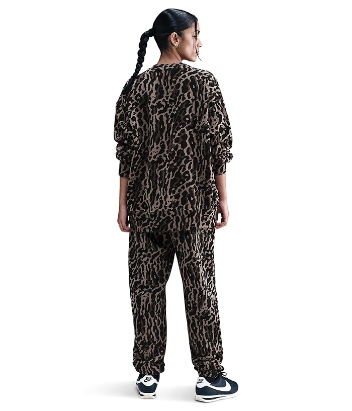Nike Sportswear Phoenix Fleece Oversized All Over Print Crew - Image 2