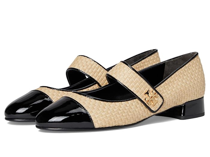 Tory Burch Cap-Toe Mary Jane Heel Ballet 25mm